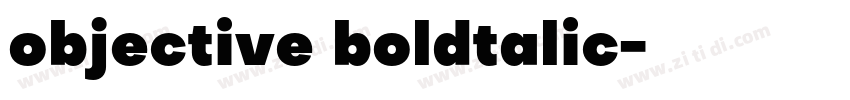 objective boldtalic字体转换